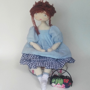 Rag doll sewing pattern Mimosa